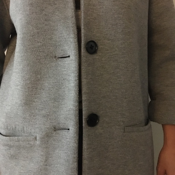 J. Crew Drapey Heather Gray Coat - Picture 7 of 7